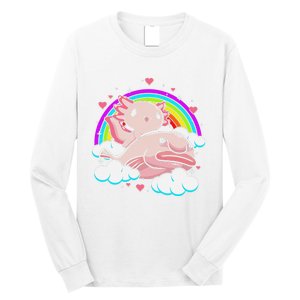 Cute Axolotl Kawaii  Rainbow Blobfish Axolotl Funny Gift  Long Sleeve Shirt