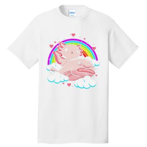 Cute Axolotl Kawaii  Rainbow Blobfish Axolotl Funny Gift  Tall T-Shirt