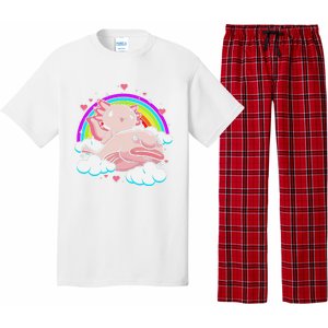 Cute Axolotl Kawaii  Rainbow Blobfish Axolotl Funny Gift  Pajama Set