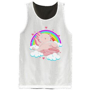 Cute Axolotl Kawaii  Rainbow Blobfish Axolotl Funny Gift  Mesh Reversible Basketball Jersey Tank