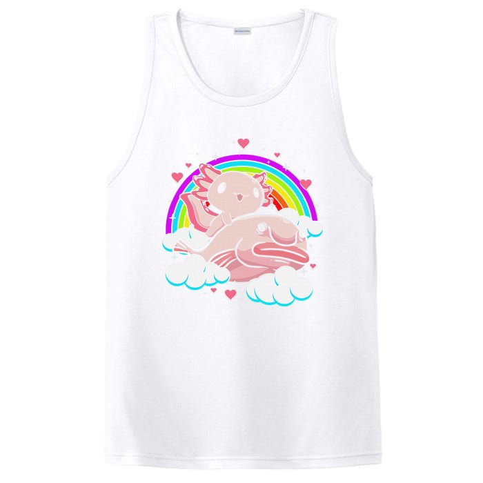 Cute Axolotl Kawaii  Rainbow Blobfish Axolotl Funny Gift  PosiCharge Competitor Tank