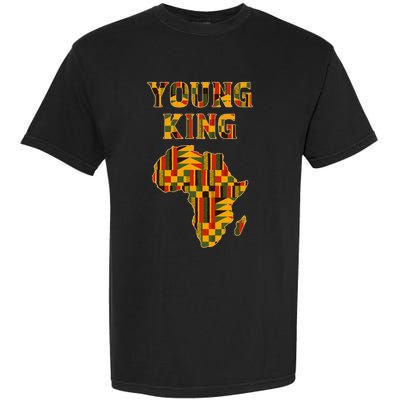 Cool African Kente Art Boy African American Garment-Dyed Heavyweight T-Shirt