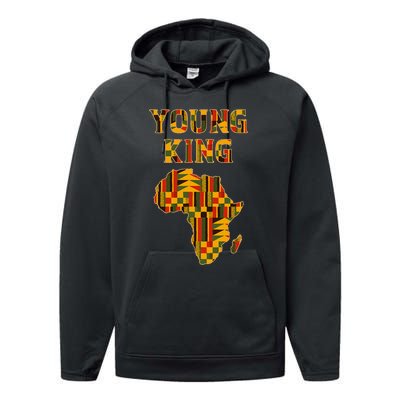 Cool African Kente Art Boy African American Performance Fleece Hoodie