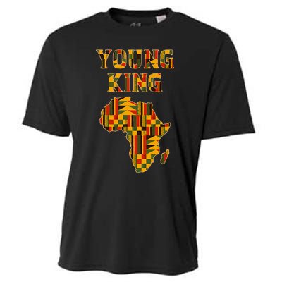 Cool African Kente Art Boy African American Cooling Performance Crew T-Shirt