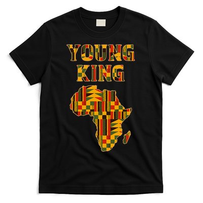 Cool African Kente Art Boy African American T-Shirt