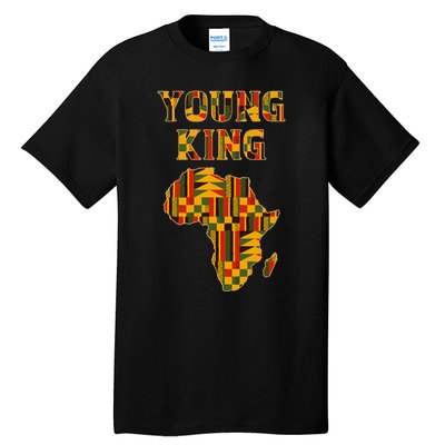 Cool African Kente Art Boy African American Tall T-Shirt