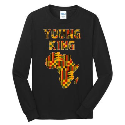 Cool African Kente Art Boy African American Tall Long Sleeve T-Shirt