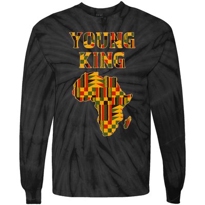 Cool African Kente Art Boy African American Tie-Dye Long Sleeve Shirt