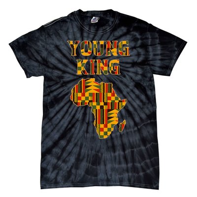 Cool African Kente Art Boy African American Tie-Dye T-Shirt