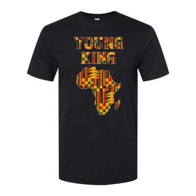 Cool African Kente Art Boy African American Softstyle CVC T-Shirt