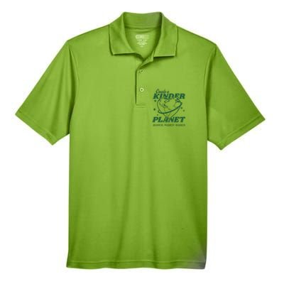 Create A Kinder Planet Aesthetic Trendy Costume Earth Day Men's Origin Performance Piqué Polo