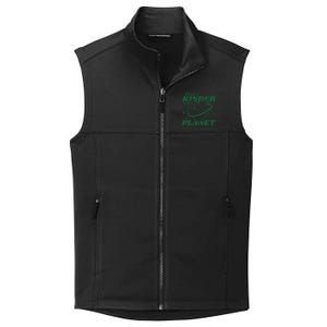 Create A Kinder Planet Aesthetic Trendy Costume Earth Day Collective Smooth Fleece Vest