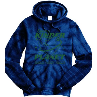 Create A Kinder Planet Aesthetic Trendy Costume Earth Day Tie Dye Hoodie