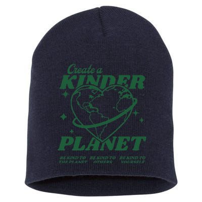 Create A Kinder Planet Aesthetic Trendy Costume Earth Day Short Acrylic Beanie