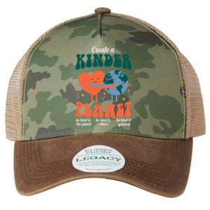 Create A Kinder Planet Earth Day Awareness Cute Legacy Tie Dye Trucker Hat