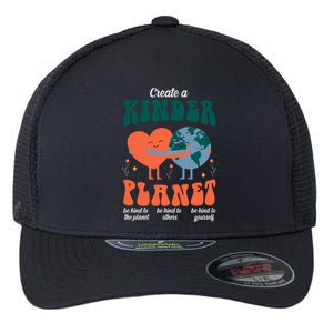 Create A Kinder Planet Earth Day Awareness Cute Flexfit Unipanel Trucker Cap