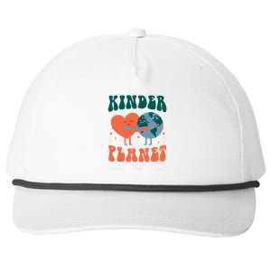 Create A Kinder Planet Earth Day Awareness Cute Snapback Five-Panel Rope Hat