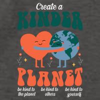 Create A Kinder Planet Earth Day Awareness Cute Vector Backpack