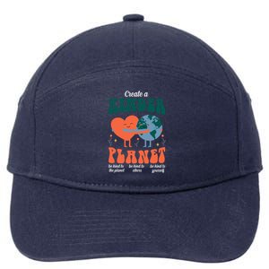 Create A Kinder Planet Earth Day Awareness Cute 7-Panel Snapback Hat