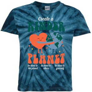 Create A Kinder Planet Earth Day Awareness Cute Kids Tie-Dye T-Shirt