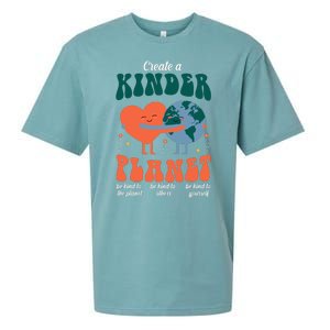 Create A Kinder Planet Earth Day Awareness Cute Sueded Cloud Jersey T-Shirt