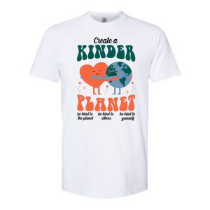 Create A Kinder Planet Earth Day Awareness Cute Softstyle CVC T-Shirt