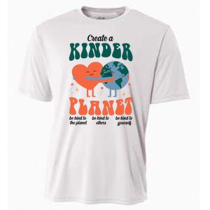 Create A Kinder Planet Earth Day Awareness Cute Cooling Performance Crew T-Shirt