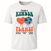 Create A Kinder Planet Earth Day Awareness Cute Cooling Performance Crew T-Shirt