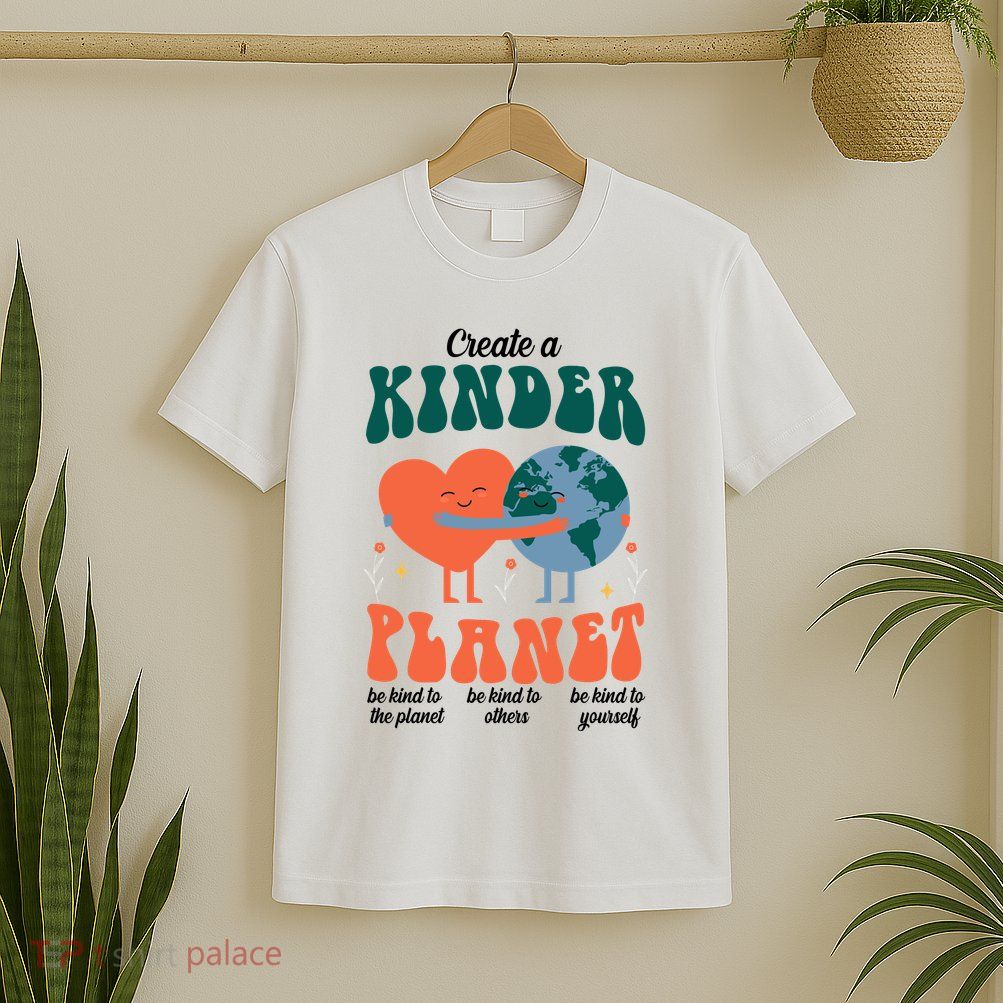 Create A Kinder Planet Earth Day Awareness Cute T-Shirt