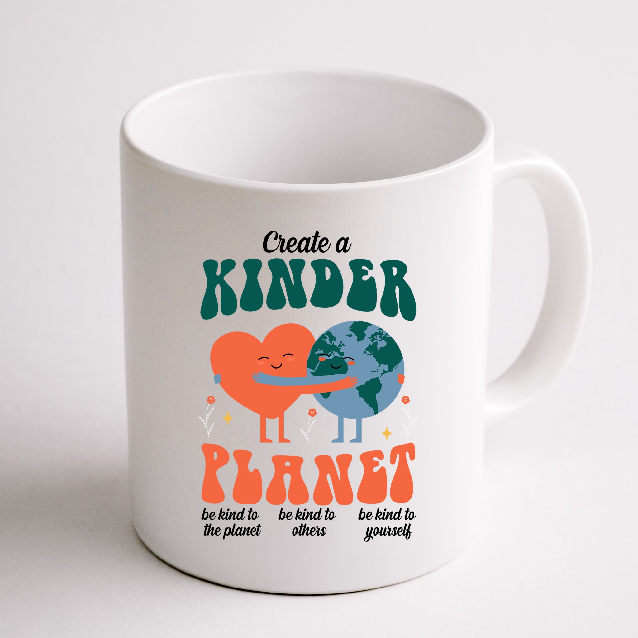 Create A Kinder Planet Earth Day Awareness Cute Mug