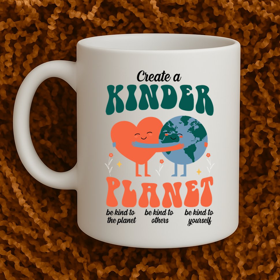 Create A Kinder Planet Earth Day Awareness Cute Mug