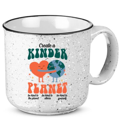 Create A Kinder Planet Earth Day Awareness Cute 15oz Campfire Ceramic Mug