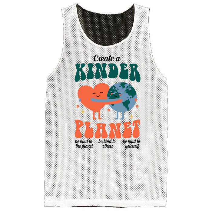 Create A Kinder Planet Earth Day Awareness Cute Mesh Reversible Basketball Jersey Tank