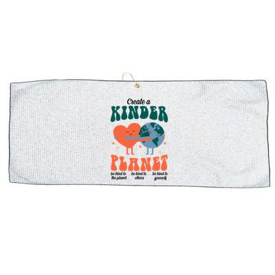 Create A Kinder Planet Earth Day Awareness Cute Large Microfiber Waffle Golf Towel