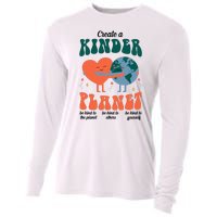 Create A Kinder Planet Earth Day Awareness Cute Cooling Performance Long Sleeve Crew