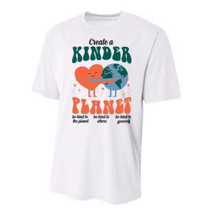 Create A Kinder Planet Earth Day Awareness Cute Performance Sprint T-Shirt