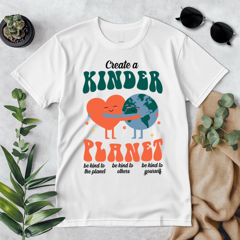 Create A Kinder Planet Earth Day Awareness Cute Premium T-Shirt