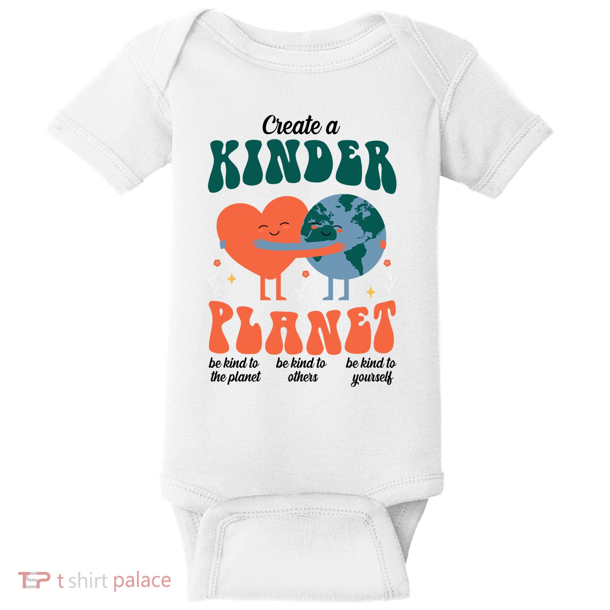 Create A Kinder Planet Earth Day Awareness Cute Baby Bodysuit