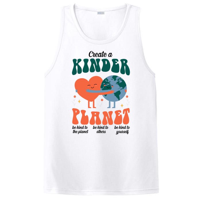 Create A Kinder Planet Earth Day Awareness Cute PosiCharge Competitor Tank