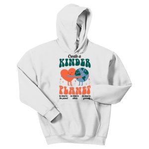 Create A Kinder Planet Earth Day Awareness Cute Kids Hoodie