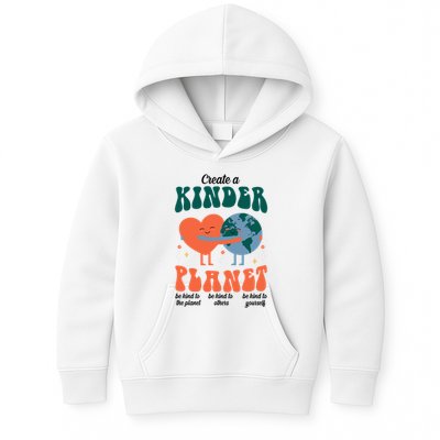 Create A Kinder Planet Earth Day Awareness Cute Kids Hoodie