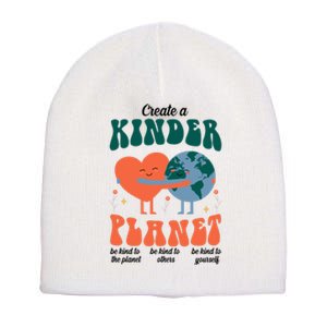 Create A Kinder Planet Earth Day Awareness Cute Short Acrylic Beanie