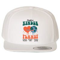 Create A Kinder Planet Earth Day Awareness Cute Wool Snapback Cap