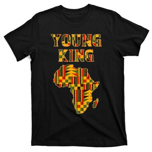 Cool African Kente Art Men Kids African American Print T-Shirt