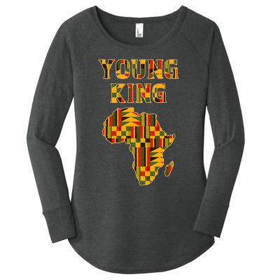 Cool African Kente Art Men Kids African American Print Women's Perfect Tri Tunic Long Sleeve Shirt