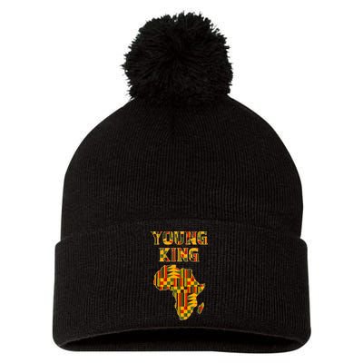 Cool African Kente Art Men Kids African American Print Pom Pom 12in Knit Beanie