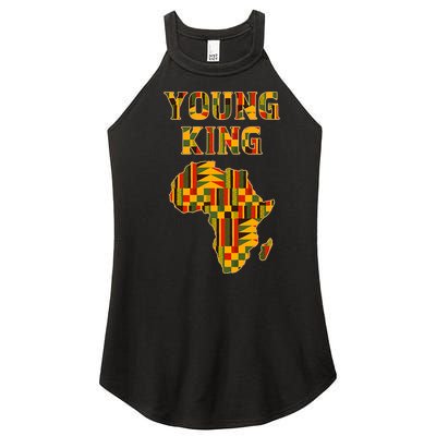 Cool African Kente Art Men Kids African American Print Women’s Perfect Tri Rocker Tank