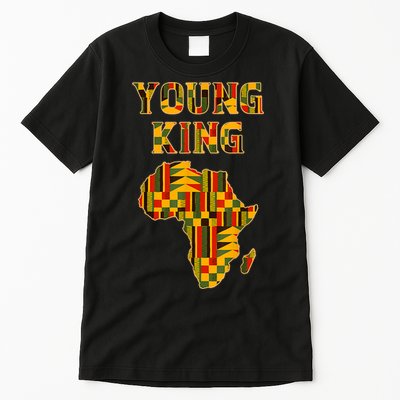 Cool African Kente Art Men Boys Kids African American Print Tall T-Shirt