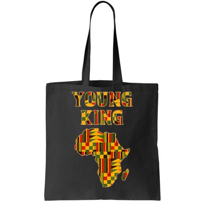 Cool African Kente Art Men Boys Kids African American Print Tote Bag