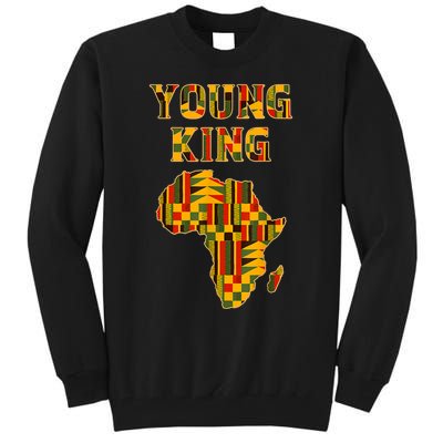 Cool African Kente Art Men Boys Kids African American Print Tall Sweatshirt